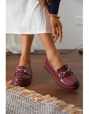 Garde-robe - MOCASSINS - Bordeaux