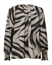 Free/quent - Blouse - Zwart-grijs