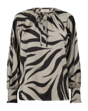 Free/quent - Blouse - Zwart-grijs