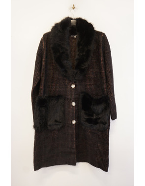 Garde-robe - Gilet - Zwart-bruin