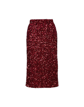 Amelie &amp; Amelie - Halflange Rok - Bordeaux