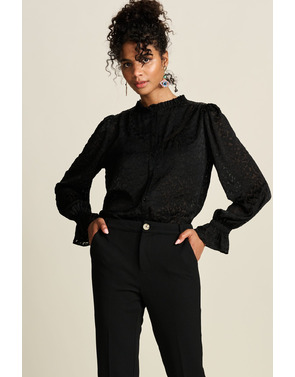 Pom Amsterdam - Blouse - Zwart